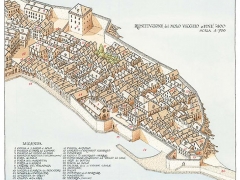 Ricostruzione del molo vecchio di Genova a fine ‘400