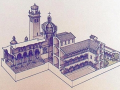 Sezione prospettica di Santa Maria di Castello