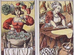 La temperanza, la papessa, la ruota della fortuna, il sole, gli amanti, la forza