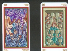 5 di bastoni, 5 di denari, 10 di spade, 10 di coppe